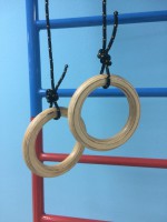 Кольца навесные для детского спортивного комплекса (диаметр 16 сантиметров, фанера) - fgospostavki.ru - Лесной