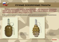 Комплект плакатов "Ручные гранаты" - fgospostavki.ru - Лесной