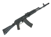 Массогабаритный лазерный макет автомат Калашникова АК-74 со встроенным лазерным модулем и аккумуляторной батареей - fgospostavki.ru - Лесной