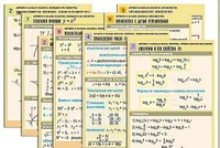 Комплект таблиц по всему курсу "Алгебра и начала анализа" (50 таблиц, А1, полноцветные, ламинированные) - fgospostavki.ru - Лесной