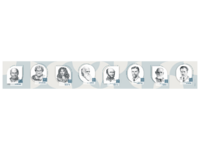 Стенд-лента "Выдающиеся ученые-биологи" - fgospostavki.ru - Лесной