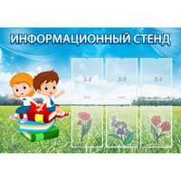 Стенд информационный с 6 карманами - fgospostavki.ru - Лесной