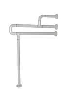 Поручень напольно-настенный с антибактериальным покрытием (белый) - fgospostavki.ru - Лесной