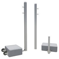 Бадминтонные стойки мобильные (с противовесами, на колесах) - fgospostavki.ru - Лесной