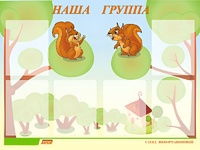 Стенд информационный для ДОУ "Наша группа" (80х110см, 6 карм., алюм. проф.) - fgospostavki.ru - Лесной