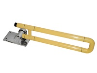 Поручень откидной с антибактериальным покрытием (желтый) - fgospostavki.ru - Лесной