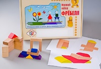 Игровой набор Фребеля "Конструктор деревянный без соединений-2" (Серия "Эксперимент") - fgospostavki.ru - Лесной