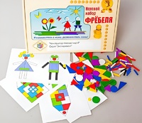 Игровой набор Фребеля "Конструктор плоскостной-4" (Серия "Эксперимент") - fgospostavki.ru - Лесной