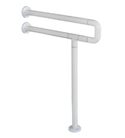 Поручень напольно-настенный с антибактериальным покрытием (белый) - fgospostavki.ru - Лесной