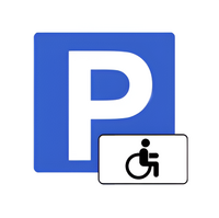 Трафарет для отрисовки знака стоянки для инвалидов 800х800 мм. - fgospostavki.ru - Лесной