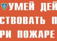 Комплект плакатов "Умей действовать при пожаре" - fgospostavki.ru - Лесной