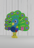 Бизиборд «Радостный павлин» - fgospostavki.ru - Лесной