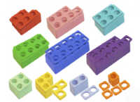 Нумирошка. Набор цветных пластиковых форм 100 шт. по методике Нумикон - fgospostavki.ru - Лесной