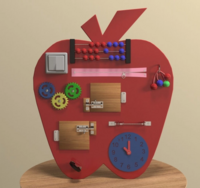 Бизиборд «Яблоко знаний» - fgospostavki.ru - Лесной