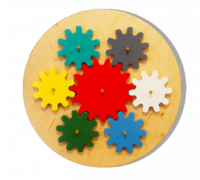 Бизиборд «Цветные шестеренки» - fgospostavki.ru - Лесной