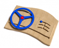 Дидактическая панель с автомобильным рулем - fgospostavki.ru - Лесной