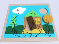 Настенная панель «Домик» - fgospostavki.ru - Лесной