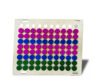 Тактильно-развивающая панель «Цветные фигурки» - fgospostavki.ru - Лесной