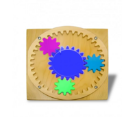 Тактильно-развивающая панель «Цветные шестеренки» - fgospostavki.ru - Лесной