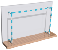 Ворота для гандбола и минифутбола трансформируемые (без сетки, на колесиках) - fgospostavki.ru - Лесной