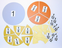 Набор магнитных карточек "Доли и дроби - 3" - fgospostavki.ru - Лесной