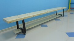 Скамейка гимнастическая (металлические ножки, лак) (2,5 м)  - fgospostavki.ru - Лесной