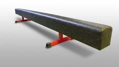 Бревно гимнастическое напольное, мягкое на металлических опорах (3м) - fgospostavki.ru - Лесной