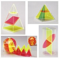 Дополнительный набор прозрачных геометрических тел с сечениями. - fgospostavki.ru - Лесной