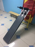 Доска для пресса навесная на шведскую стенку с двумя валиками (длина 1,5 метра) - fgospostavki.ru - Лесной