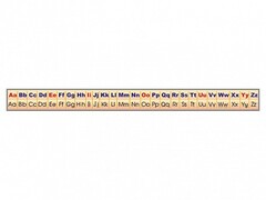 Стенд-лента "Алфавит" (английский язык) - fgospostavki.ru - Лесной