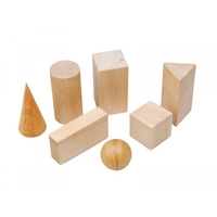 Набор "Тела геометрические" (деревянные) 14штук - fgospostavki.ru - Лесной