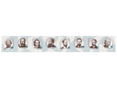 Стенд-лента "Выдающиеся ученые-физики" - fgospostavki.ru - Лесной