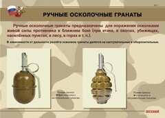 Комплект плакатов "Ручные гранаты" - fgospostavki.ru - Лесной