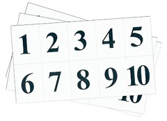 Набор цифр от 1 до 10 (для начальной школы) - fgospostavki.ru - Лесной