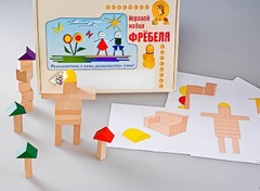 Игровой набор Фребеля "Конструктор деревянный без соединений-3" (Серия "Эксперимент") - fgospostavki.ru - Лесной