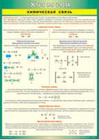 Таблица "Химическая связь" (100х140 сантиметров, винил) - fgospostavki.ru - Лесной