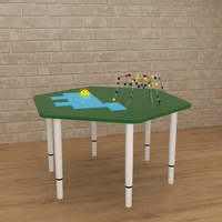 Игровой стол для развития мелкой моторики Маленькие горки - fgospostavki.ru - Лесной