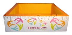 Сухой бассейн "Вообразилия" квадратный с шелкографией - fgospostavki.ru - Лесной