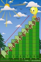 Интерактивная таблица на магнитах "Лесенка для счета" - fgospostavki.ru - Лесной