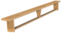 Скамейка гимнастическая (деревянные ножки) (3 м)  - fgospostavki.ru - Лесной