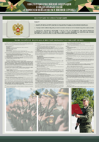 Стенд-уголок "Конституция Российской Федерации и Федеральный закон "О воинской обязанности и военной службе" - fgospostavki.ru - Лесной