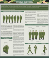 Стенд "Строевая подготовка" - fgospostavki.ru - Лесной