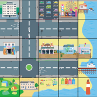 Тематическое поле-маршрутизатор «На берегу моря» для мини-робота Bee-Bot/Blue-Bot - fgospostavki.ru - Лесной