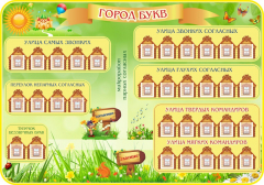 Стенд "Город букв" - fgospostavki.ru - Лесной
