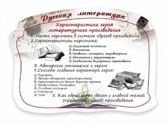 Стенд резной "Характеристика героя литературного произведения" - fgospostavki.ru - Лесной