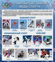 Стенд "Олимпийские зимние виды спорта" - fgospostavki.ru - Лесной