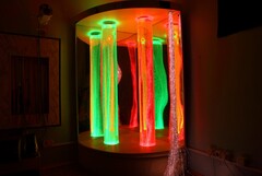 Сенсорный уголок большой с двумя колоннами, двусторонней подсветкой и фибероптическими нитями. VIP класс. - fgospostavki.ru - Лесной