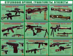 Стенд "Стрелковое оружие, гранатометы, огнеметы" Вариант 2 - fgospostavki.ru - Лесной