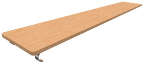 Доска наклонная навесная (1,5 метра) - fgospostavki.ru - Лесной