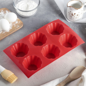 Форма для выпечки силиконовая 6 ячеек - fgospostavki.ru - Лесной